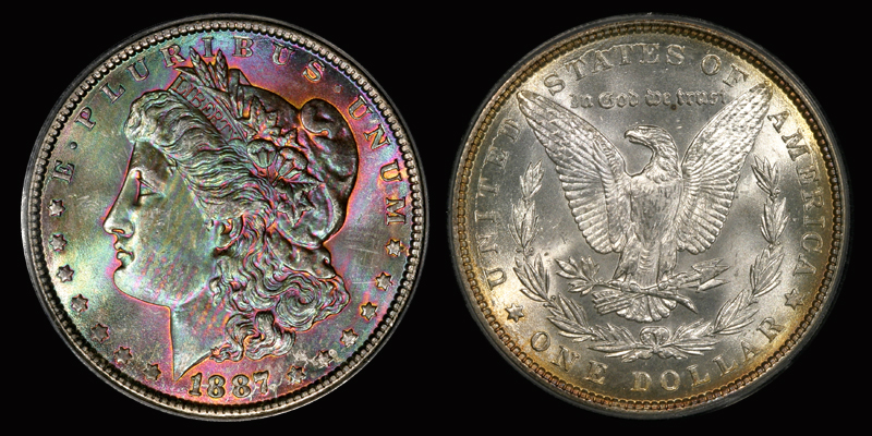 $1 1887 PCGS MS65 SONNIER COLLECTION - Image 2