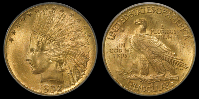 $10 1932 PCGS MS65 - Image 2