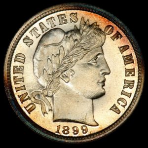 1899 10C Dime Barber PCGS PR67CAM (CAC) MAGNIFCENT!