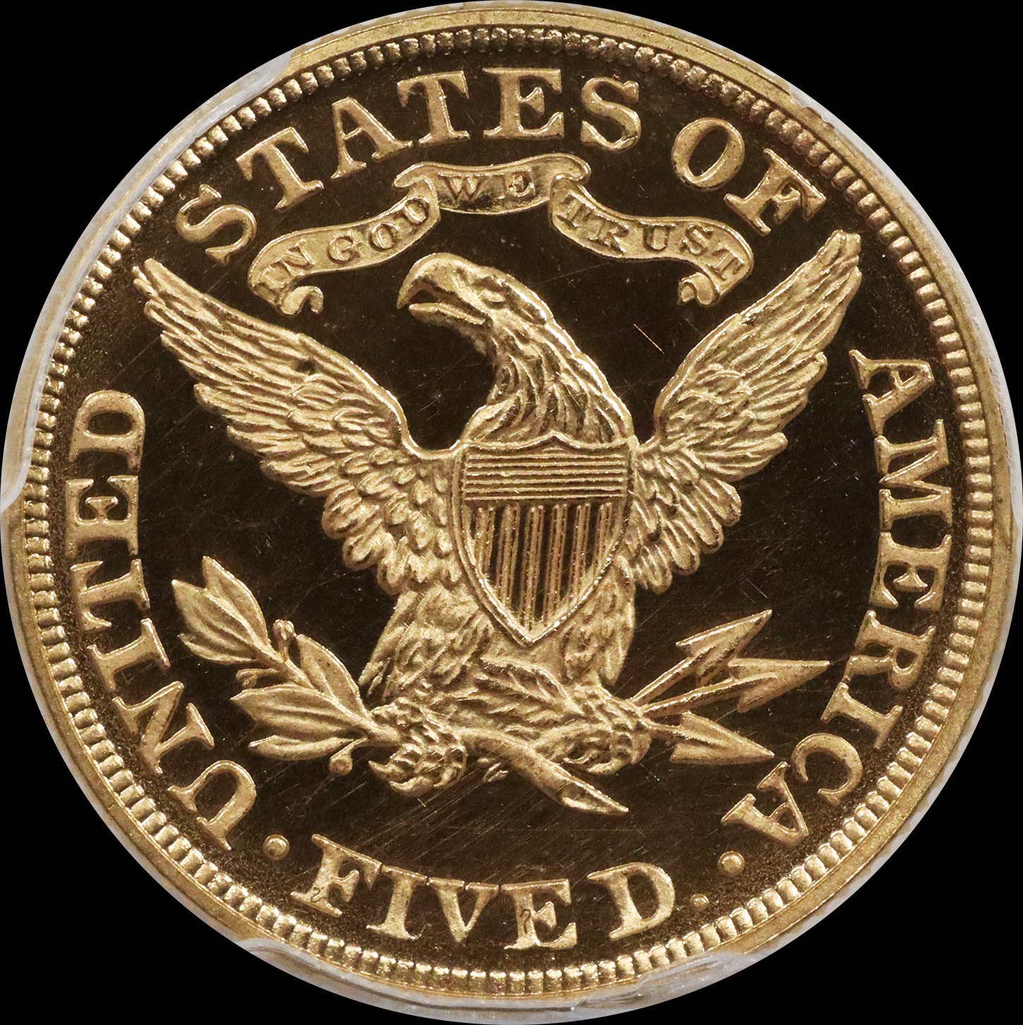 1895 $5 Gold Liberty With Motto PCGS PR66DCAM (CAC) WICKED COOL! - Image 4