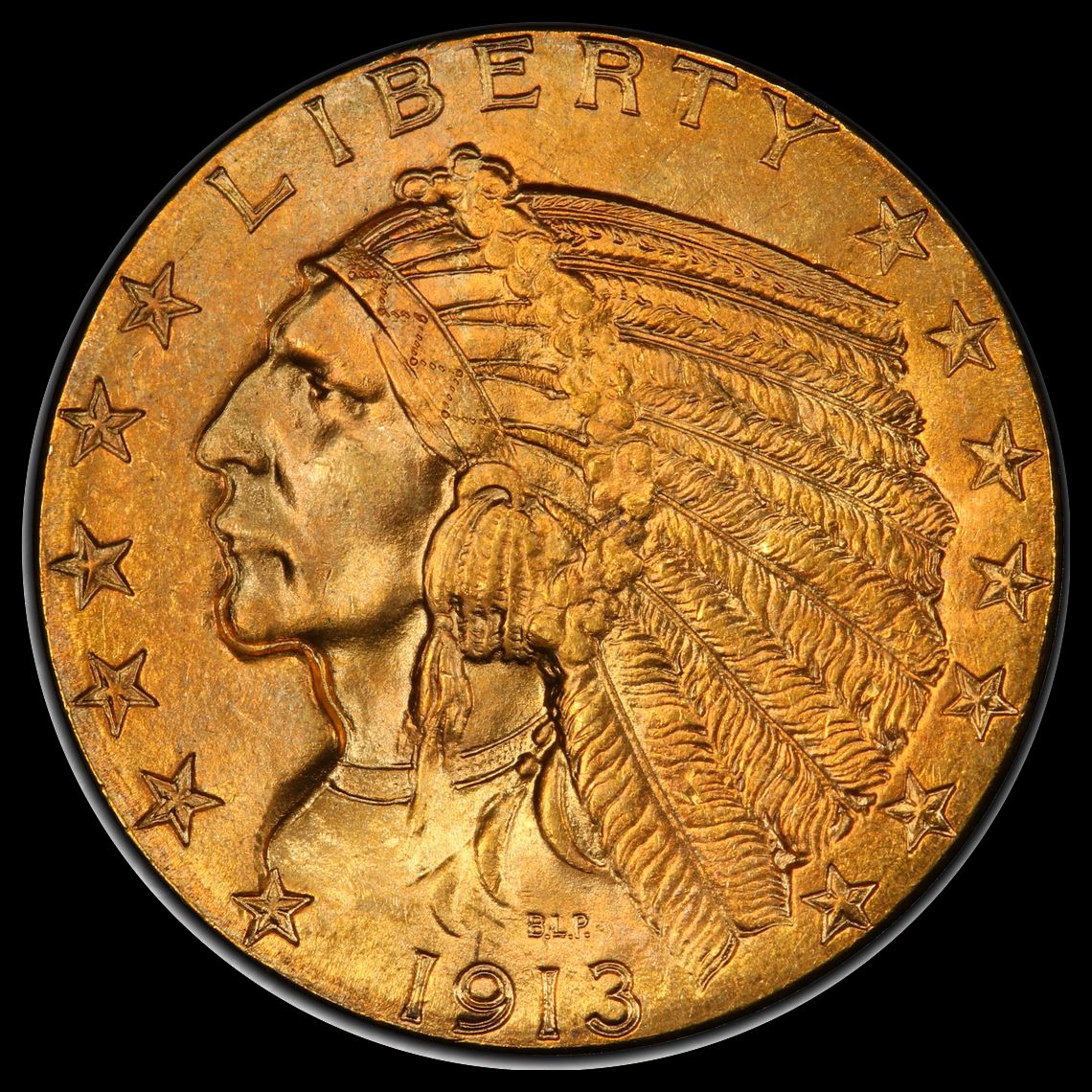 1913 $5 Gold Indian Head PCGS MS65 (CAC) ex HALF DOME | Legend